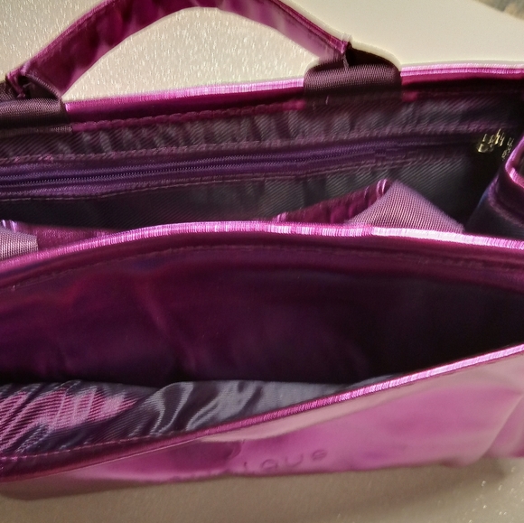 Younique Metallic Purple Cosmetic Bag/ Satchel - Picture 7 of 11